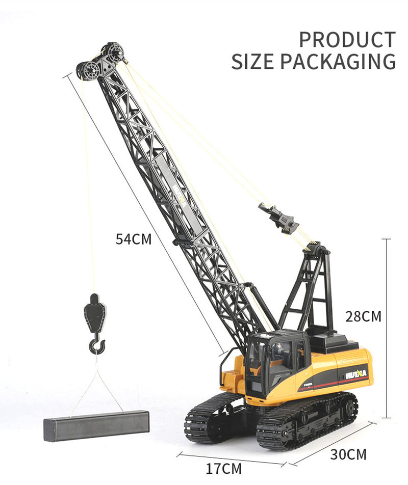 Huina RC CRANE 1:14 2.4Ghz Construction Tower Excavator Truck Toy Kids Boys Gift