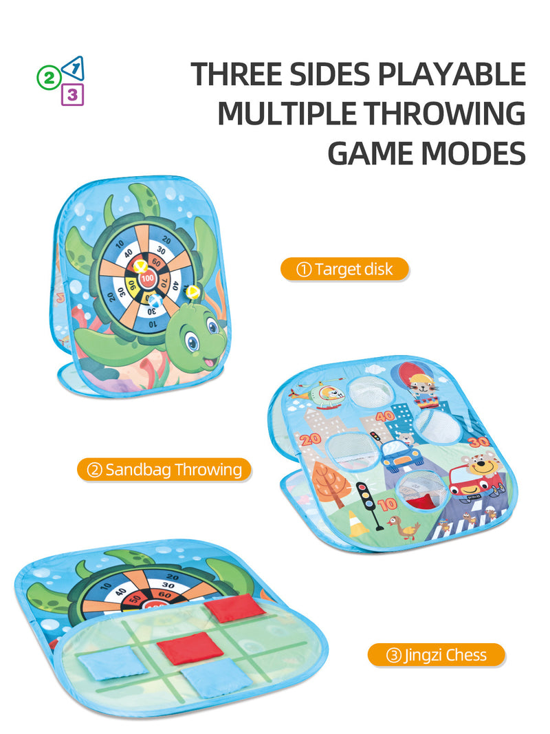 A2 Sandbag + Sticky Ball + Game Target Set - Parent-Child Interactive Sensory Sports Toy