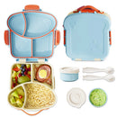 Kids Bento Box – Purple , Microwave Safe, Leak-Proof with Fork & Spoon