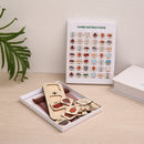 Multicolor Wooden Mineral & Gemstone Educational Puzzle - Colorful Geology Toy for Kids