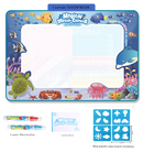 Sea Animals Giant Aqua Magic Doodle Mat 100x80cm - Mess-Free Reusable Water Drawing Pad for Creative Kids