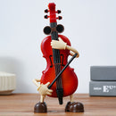 Dancing Musical Instrument Figurines - Wind-Up Guitar & Cello Toys with Moving Parts(Violin)