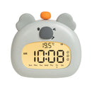 Cute Animal Digital Alarm Clock with Night Light, Temperature & Countdown Timer(Gray koala)