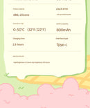 Cute Animal Digital Alarm Clock with Night Light, Temperature & Countdown Timer(Black and white panda)