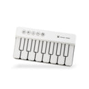 Mini Pocket Piano Electronic Keyboard - 18 Keys, Multiple Modes, LED Lights, Portable Musical Toy(white)