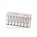 Mini Pocket Piano Electronic Keyboard - 19 Keys, Multiple Modes, LED Lights, Portable Musical Toy(pink)