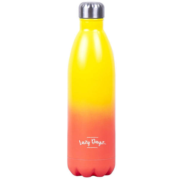 Lazy Dayz Jumbo Drink Bottle 1L - Yellow Peach Ombre