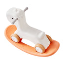 VEVOR 3 in 1 Rocking Horse for Toddlers 1-3 Years, Baby Rocking Horse with Detachable Balance Board and 4 Smooth Wheels, Support up to 80 lbs HDPE Material Kids Ride on Toy, Swinging, Orange