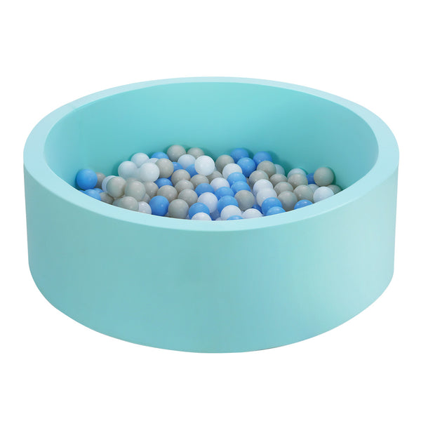 Keezi Kids Ball Pit 90x30cm Ocean Foam Play Pool Barrier Toys Children Blue