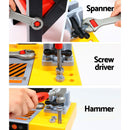 Keezi Kids Pretend Workbench – 54-Piece DIY Tool Set, Black