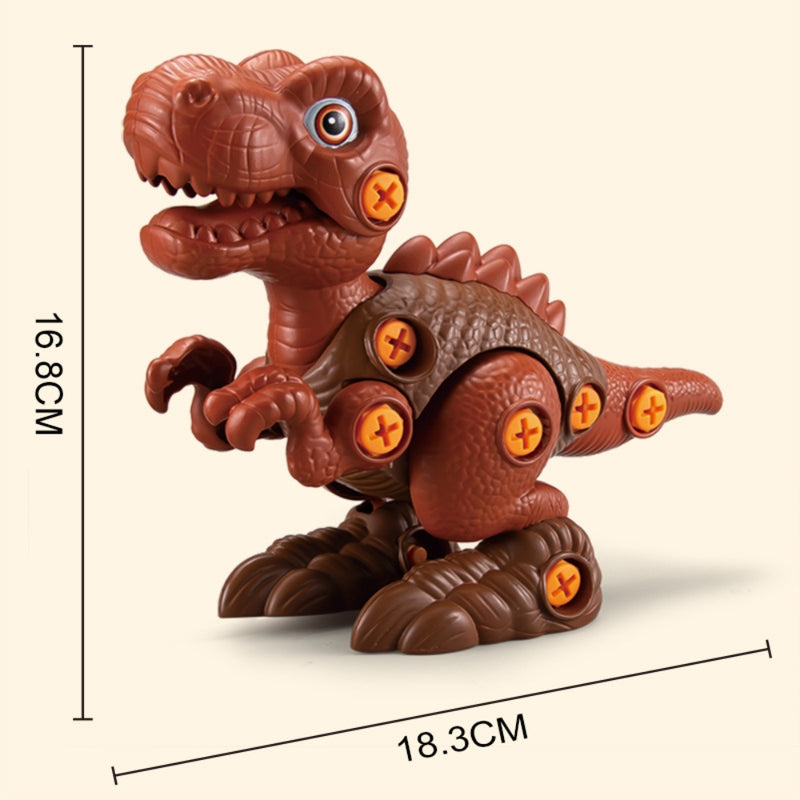 4PCS Take Apart Dinosaur Drill Kids Learning Construction Building Toys Gift