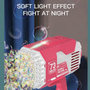 GOMINIMO 73 Holes Rechargeable Bubble Launcher for Kids (Pink and White)