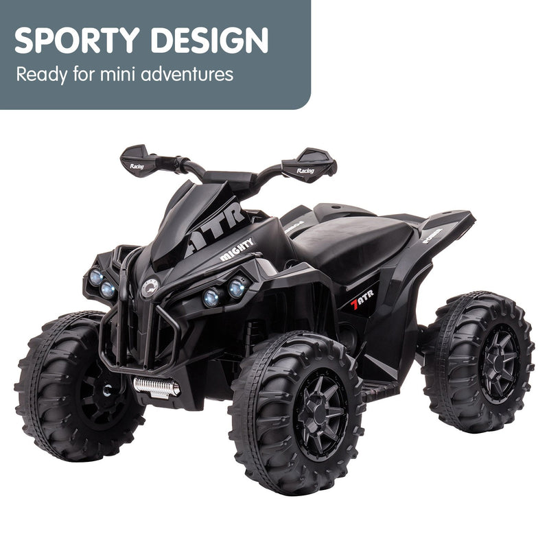 Kahuna GTS99 Kids Electric Ride On Quad Bike Toy ATV 50W - Black