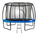 Kahuna 16ft Trampoline Free Ladder Spring Mat Net Safety Pad Cover Round Enclosure - Blue