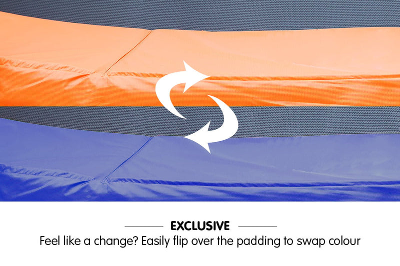 Kahuna 6ft Trampoline Reversible Replacement Pad Round - Orange/Blue