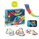 Changeable Track In The Dark Track with LED Light-Up Race Car Flexible Track Toy 92