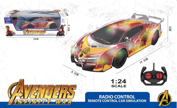 Avengers Infinity War Speed RC Racing Car Iron Man 1:24