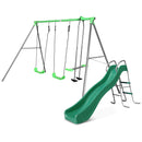 Lifespan Kids Hurley 2 Metal Swing Set with Slide
