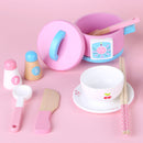 Kids Wooden Kitchen Tea Set