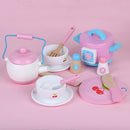 Kids Wooden Kitchen Tea Set