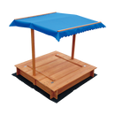 Kids Wooden Toy Sandpit with Canopy
