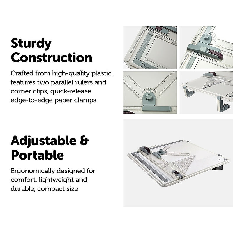 A3 Drawing Board Table with Parallel Motion and Adjustable Angle Drafting