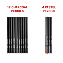 Art Sketch Pencils Oil Drawing Colouring Graphite Charcoal Pencil Set 72pcs/set