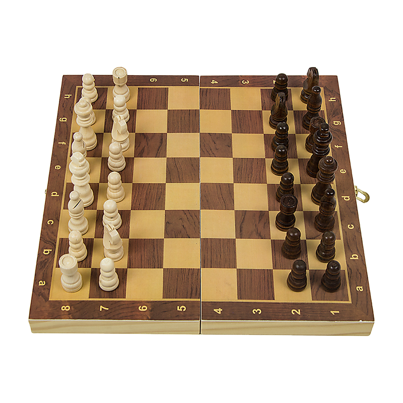 Chess Board Games Folding Large Chess Wooden Chessboard Set Wood Toy Gift